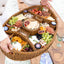 Extra Large Vintage Wicker Party serving tray