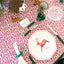 Pair of Red Stag Scalloped Melamine Plates