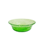 Green Glass Bubble Serving Dish