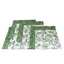 Green Flowers Block Print Napkin (Set of 4)