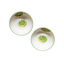 Pair of Vintage Lime Slice trompe L'oeil bowls