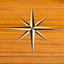 Oval Navy Sailing Tray
