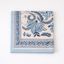 Blue Flowers Block Print Napkin