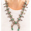 Sterling and Turquoise Squash Blossom Necklace