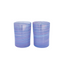 Pair of Hand Blown Glass Tumblers Lilac Mix