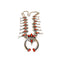 Sterling and Coral Squash Blossom Necklace
