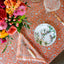 Tangerine Block Print Napkins (4)
